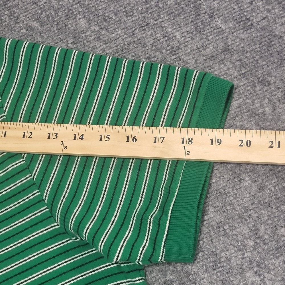 POLO RALPH LAUREN GREEN W/WHITE BLUE STRIPES ORANGE PONY POLO SHIRT SZ XX-LARGE - Picture 12 of 12